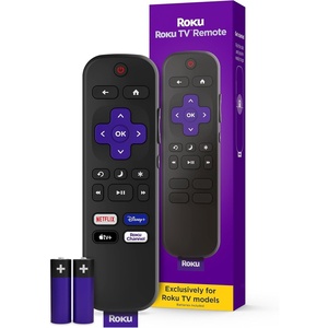 Roku TV Remote Control (Official Manufacturer Product) – Simple Setup, & Pre-Set App Shortcuts – Replacement Remote Compatible with RokuTV Models ONLY (Not Roku Players)(Pack of 1)