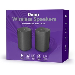 Roku Wireless Speakers – Set of 2 (Pack of 1) – Compatible with Roku TV, Streambar, and Streambar Pro (SE is not compatible)(2 Count (Pack of 1))