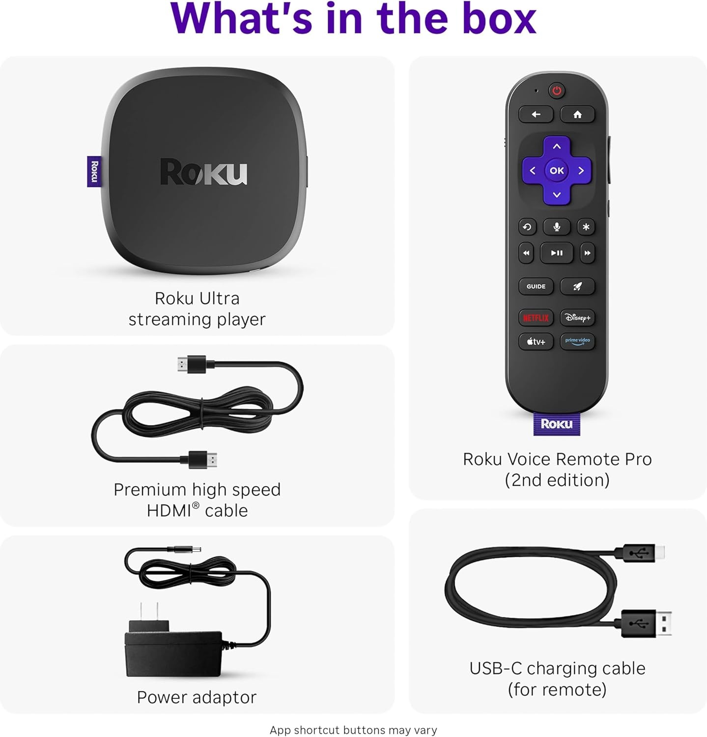 image:imageRoku Ultra Ultimate Streaming Player 4K Streaming Device for TV with HDR10 Dolby Vision amp Atmos Bluetooth amp WiFi 6 Rechargeable Voice Remote Pro with Backlit Buttons Free amp Live TV