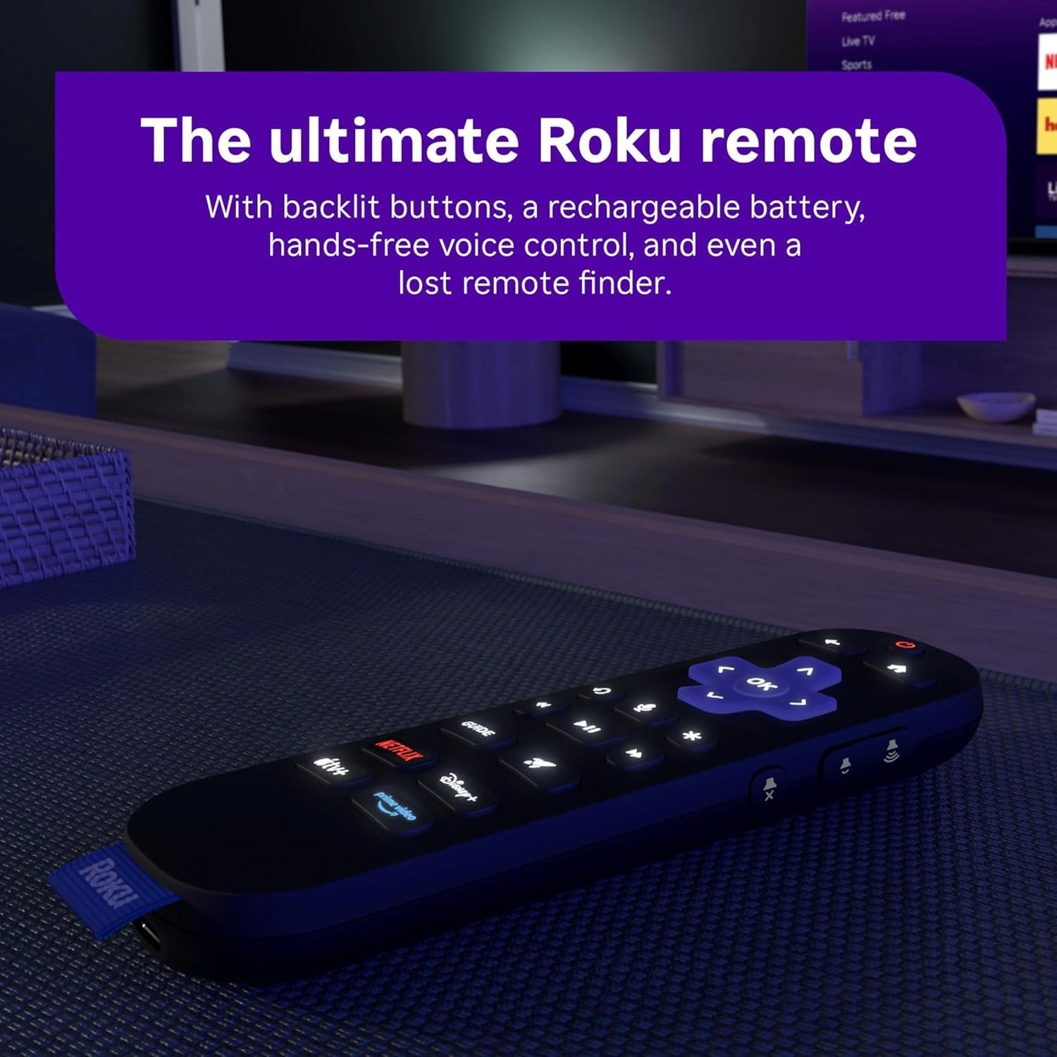 image:imageRoku Ultra Ultimate Streaming Player Renewed 4K Streaming Device for TV with HDR10 Dolby Vision amp Atmos Bluetooth amp WiFi 6 Rechargeable Voice Remote Pro with Backlit Buttons Renewed