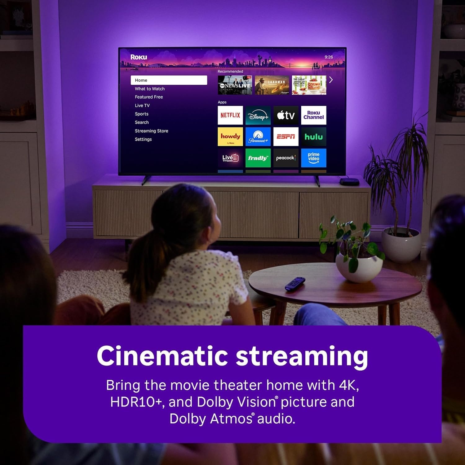 image:imageRoku Ultra Ultimate Streaming Player Renewed 4K Streaming Device for TV with HDR10 Dolby Vision amp Atmos Bluetooth amp WiFi 6 Rechargeable Voice Remote Pro with Backlit Buttons Renewed