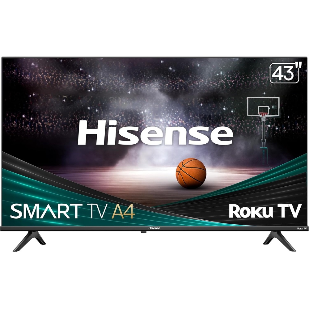 image:imageHisense 32Inch Class A4 Series HD 720p Smart Roku TV with Alexa Compatibility 32A4HNR  Dolby Audio Slim Bezel Design Google Assistant43inch