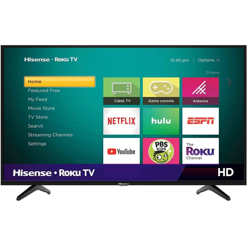 image:imageHisense 40Inch Class H4 Series LED Roku Smart TV with Alexa Compatibility 40H4F 2020 Model43 in