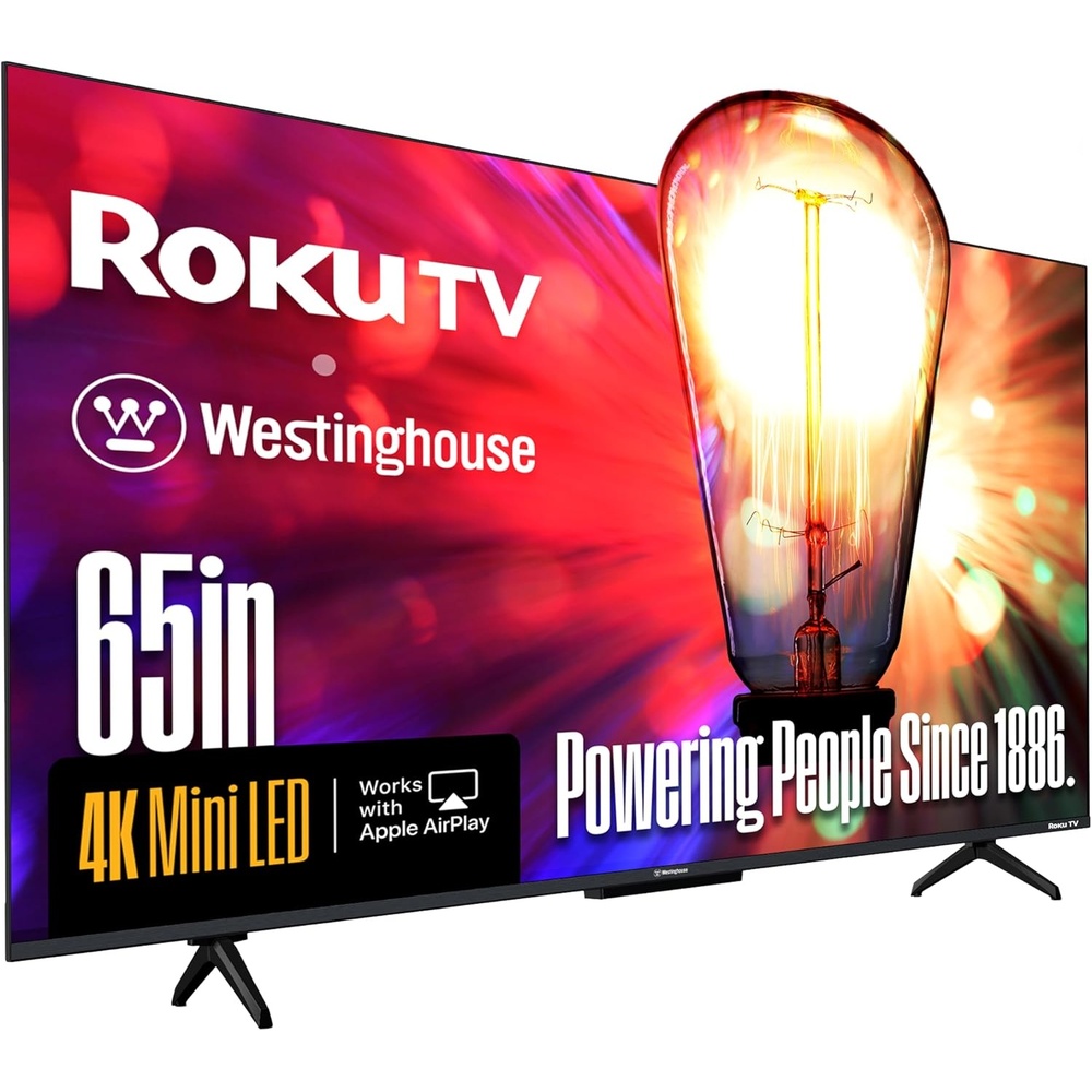 image:imageWestinghouse 50 Inch Mini LED 4K UHD Roku TV Dolby Vision HDR QLED Quantum Color Local Dimming MEMC Motion Apple HomeKit amp AirPlay 265 Inch