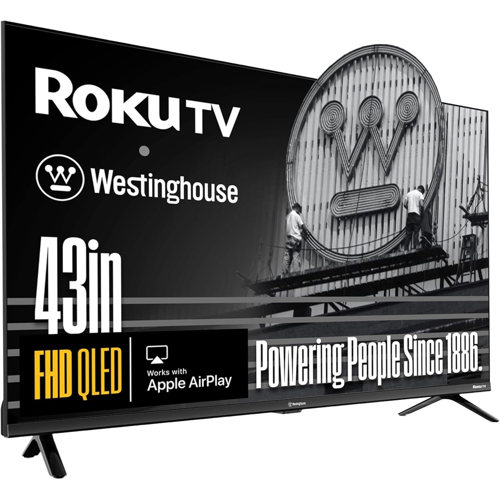 image:imageWestinghouse Roku TV  32 Inch Smart TV HD QLED Television wDolby Digital WiFi amp Mobile App Connectivity Flat Screen Bluetooth Compatible wApple AirPlay Alexa amp Google Assistant43 Inch