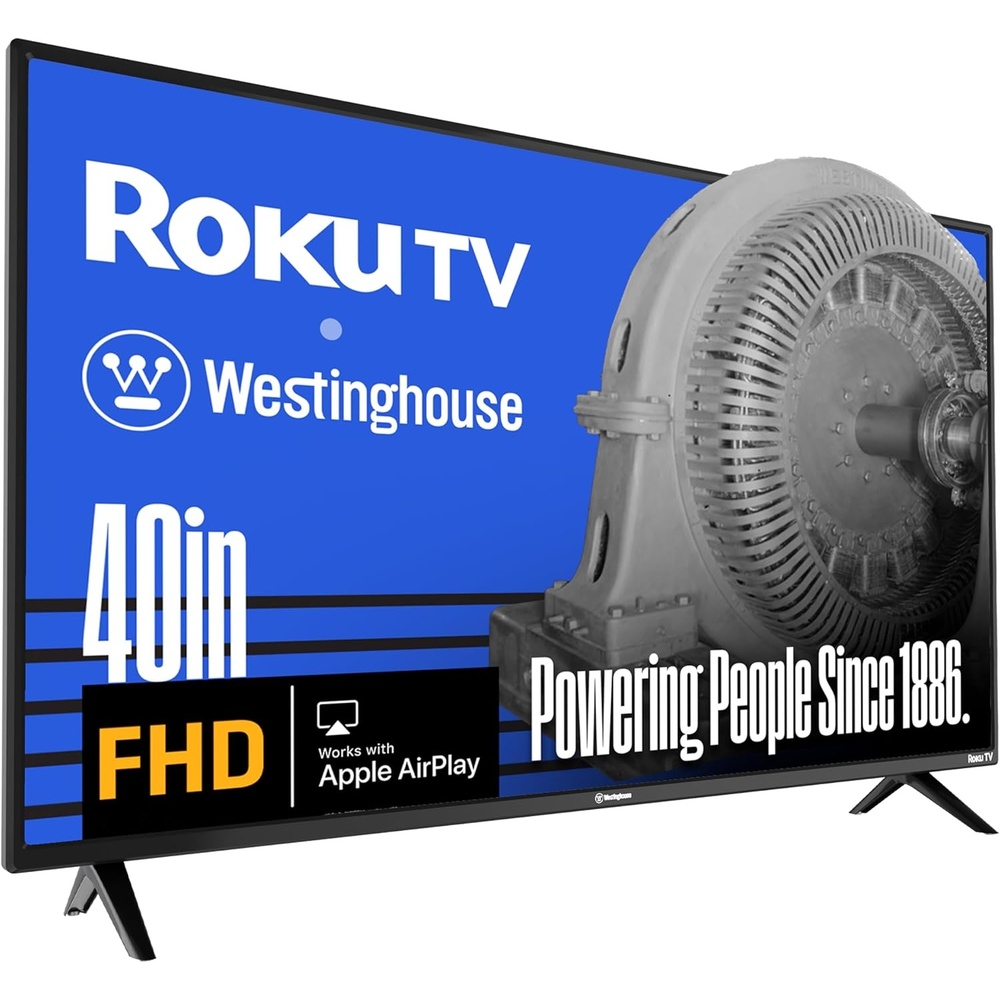 image:imageWestinghouse Roku TV  40 Inch Smart TV 1080P FHD Television with WiFi Connectivity and Mobile App Flat Screen Bluetooth Compatible with Apple AirPlay Alexa and Google Assistant40 Inch