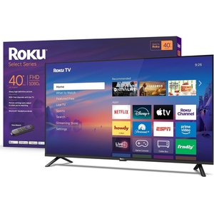 Roku Smart TV 2026 – 40-Inch Select Series, 1080p Full HD TV – Roku TV with Voice Remote – Flat Screen LED Television with Wi-Fi for Streaming Live Local News Sports & Movies, Bluetooth Headphone Mode(40″)