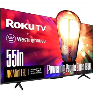 Westinghouse 50 Inch Mini LED 4K UHD Roku TV, Dolby Vision HDR, QLED Quantum Color, Local Dimming, MEMC Motion, Apple HomeKit & AirPlay 2(55 Inch)