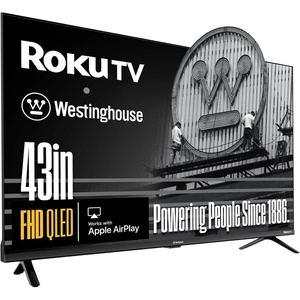 Westinghouse Roku TV – 32 Inch Smart TV, HD QLED Television w/Dolby Digital+, Wi-Fi & Mobile App Connectivity, Flat Screen, Bluetooth, Compatible w/Apple AirPlay, Alexa, & Google Assistant(43 Inch)