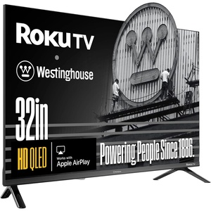 Westinghouse Roku TV – 32 Inch Smart TV, HD QLED Television w/Dolby Digital+, Wi-Fi & Mobile App Connectivity, Flat Screen, Bluetooth, Compatible w/Apple AirPlay, Alexa, & Google Assistant(32 Inch)