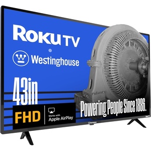 Westinghouse Roku TV – 40 Inch Smart TV, 1080P FHD Television with Wi-Fi Connectivity and Mobile App, Flat Screen, Bluetooth, Compatible with Apple AirPlay, Alexa and Google Assistant(43 Inch)