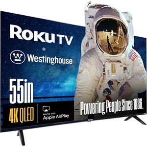 Westinghouse Roku TV – 43 Inch Smart TV, 4K UHD QLED Television w/HDR 10+, Dolby Vision, Wi-Fi & Mobile App Connectivity, Flat Screen Compatible w/Apple HomeKit, Alexa, & Google Assistant(55 Inch – QLED)